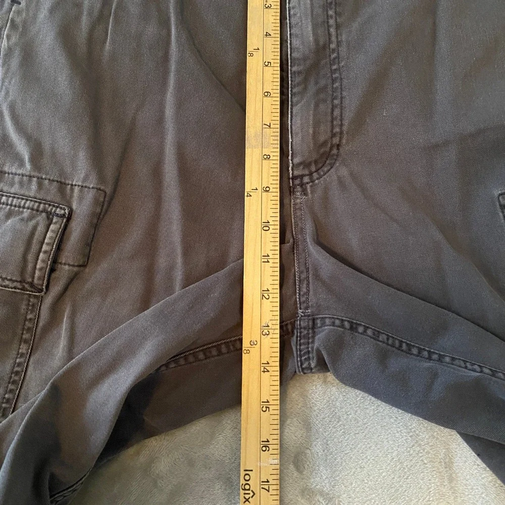 Old Navy Cargo Shorts Sz‎ 34 Gray Cotton Relaxed Fit Y2K Skater Grunge Utility